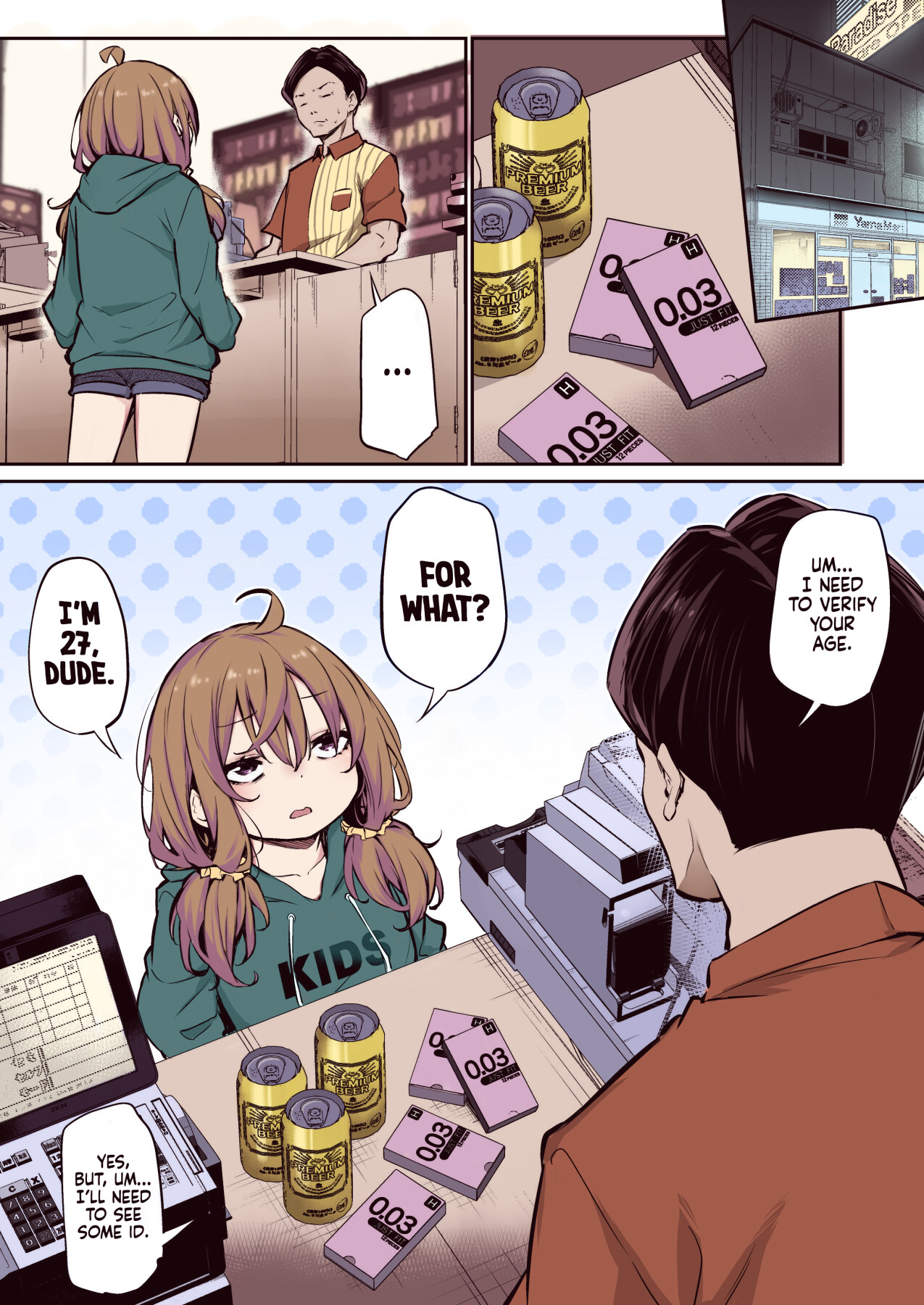 Hentai Manga Comic-Extreme Height Gap Couple 1 & 2 (Color)-Read-1